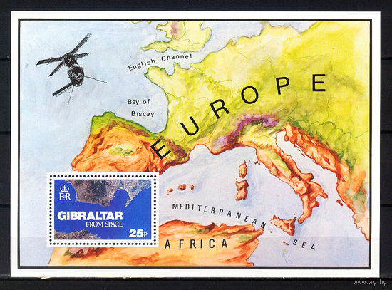 1978 Гибралтар. Гибралтар из космоса. Блок