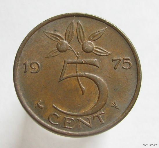 Нидерланды 5 центов 1975