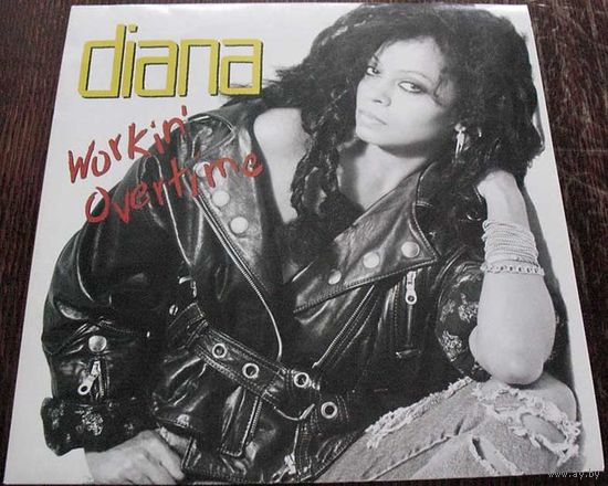 DIANA ROSS "Workin` Overtime" LP, 1989