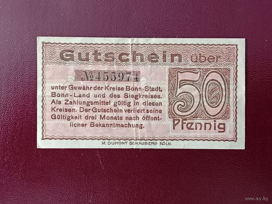 Германия 50 пфеннингов 1919