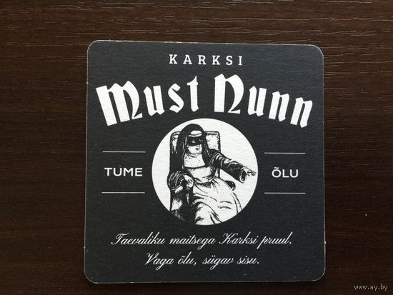 Подставка под пиво Karksi Blond Munk - Must Nunn