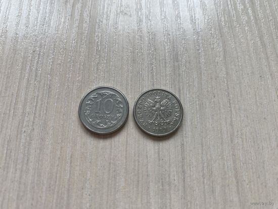 Польша, 10 грошей 1993