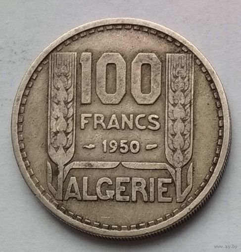 Алжир Французский 100 франков 1950 г.