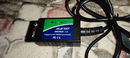 Диагностический адаптер ELM 327 USB v1.4 OBDII