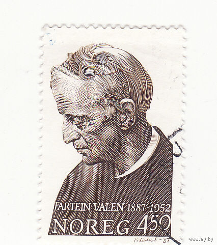 Олав Фартейн Вален (1887-1952) композитор и музыкальный теоретик 1987 год