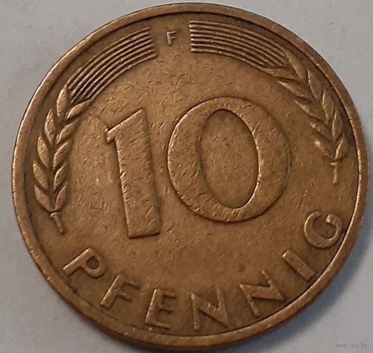 Германия 10 пфеннигов, 1950 Ф