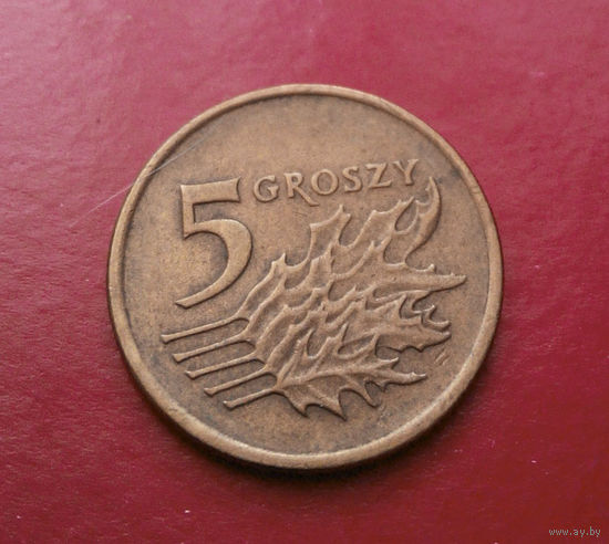 5 грошей 1991 Польша #09