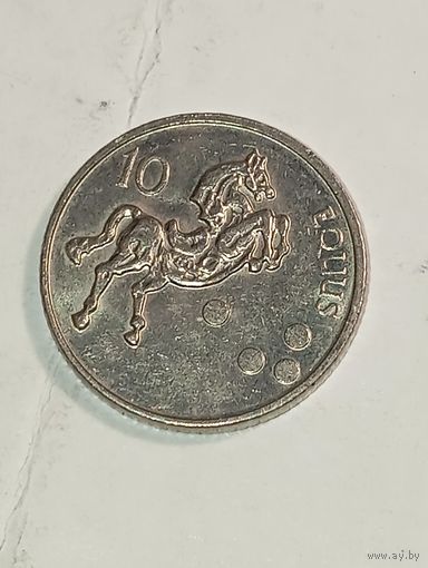 Словения 10 толаров 2000 года .