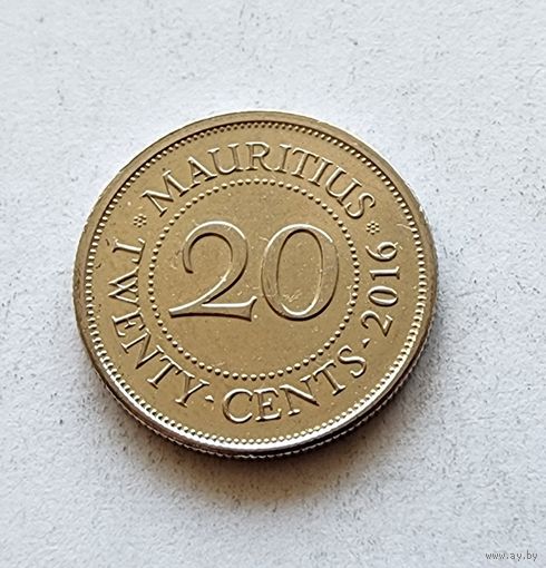 Маврикий 20 центов, 2016