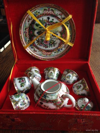 Чайный набор Китай ручная роспись старый
