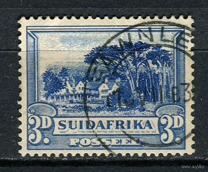 Южная Африка - 1930/1945 - Архитектура 2Р - [Mi.56] - 1 марка. Гашеная.  (Лот 90CL)