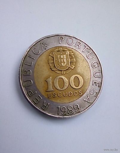 Португалия.100 эскудо 1989 г.