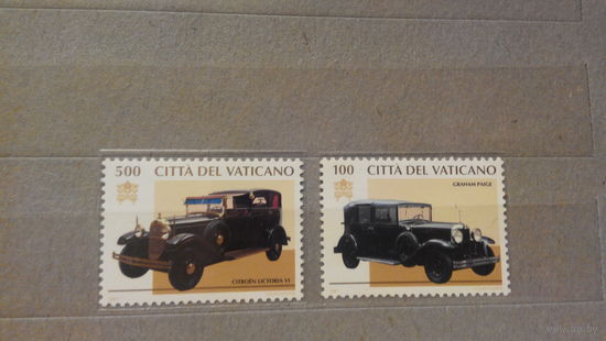 Транспорт, автомобили, машины, ретро, марки Ватикан 1997
