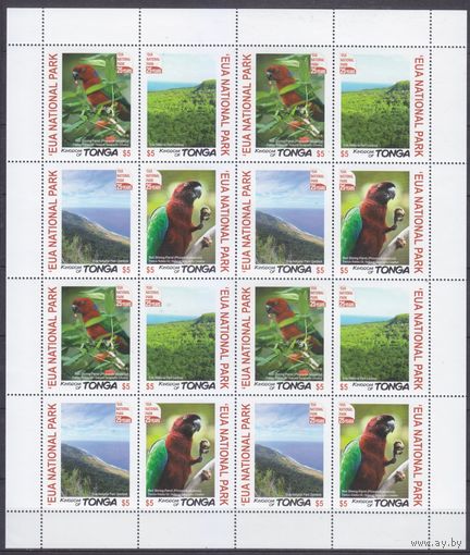 2017 Тонга 2146-2149 Лист Птицы / попугаи 104,00 евро