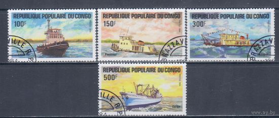 [1917] Конго 1984. Корабли. Гашеная серия.
