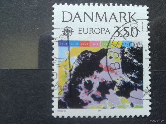 Дания 1991 Европа космос