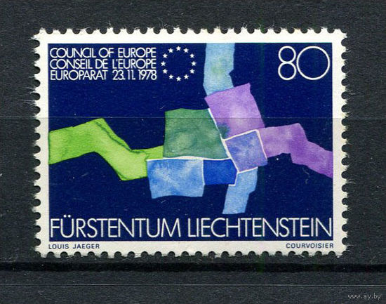 Лихтенштейн - 1979 - Вступление Лихтенштейна в Совет Европы - [Mi. 729] - полная серия - 1 марка. MNH.