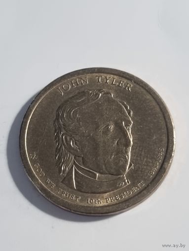 США 1 доллар 10 президент Джон Тайлер 2009