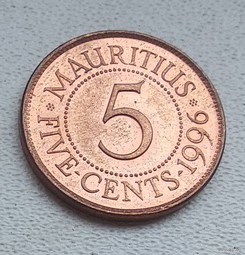 Маврикий 5 центов, 1996 7-1-6