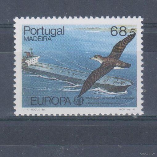 [793] Португалия Мадейра 1986. Фауна.Птицы.Корабль.Европа.ЕUROPA. Одиночный выпуск. MNH
