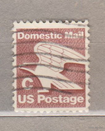 ПОЧТА ПТИЦА Орел-внутренняя Почта США 1981 год Лот 2 ЗУБЦОВАЯ