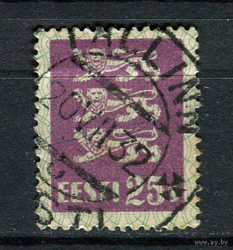 Эстония - 1928/1929 - Герб 25S - [Mi.83] - 1 марка. Гашеная.  (Лот 94BS)