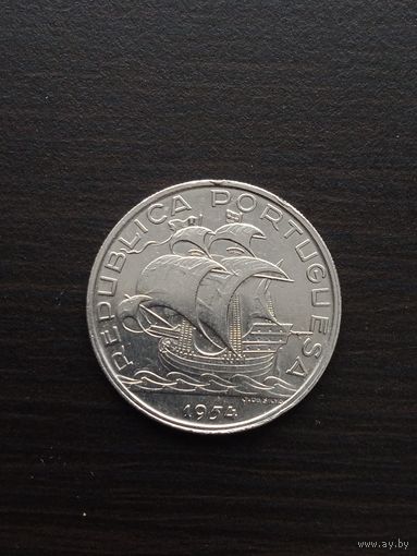 Португалия 10 эскудо  1954 г. серебро