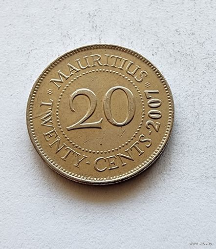 Маврикий 20 центов, 2007