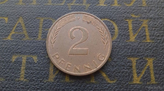 2 пфеннига 1975 (J) Германия ФРГ #05