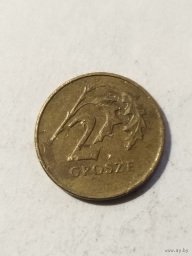 Польша 2 гроша 1991