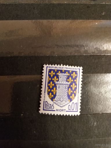 1962-65 Франция герб клей MNH** (3-8)