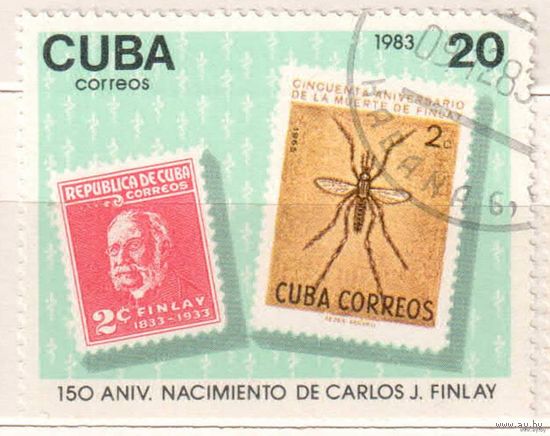 CARLOS J. FINLAY. 1 марка, 1983г.,гаш. Куба.