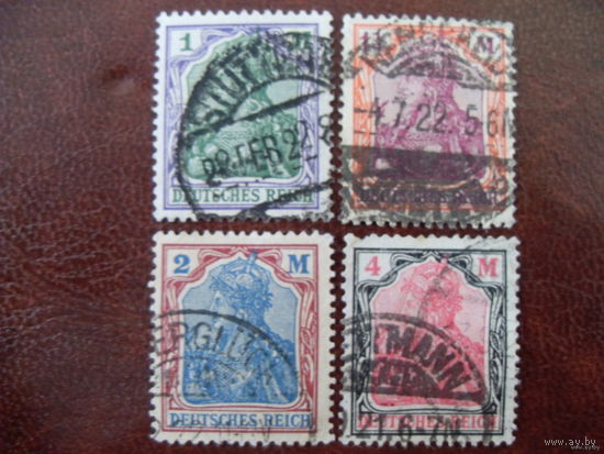 DR Mi.150, 151, 152, 153 Рейх. 1920 / 1921 год (mi.10.5 euro)