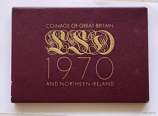 Годовой набор монет Великобритании 1970 года