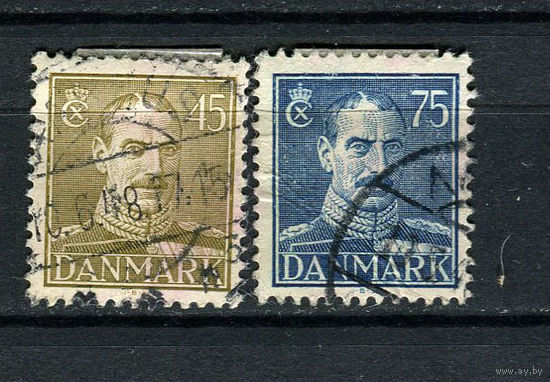 Дания - 1946 - Король Кристиан X - [Mi. 292-293] - полная серия - 2 марки. Гашеные.