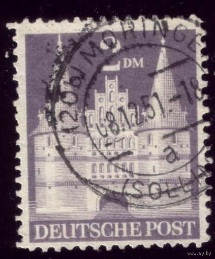 1 марка 1948 год Германия Бр. зона оккупации 98