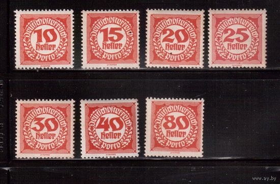 Австрия-1920,(Мих.76-83) * , Стандарт, Служебные марки,