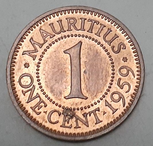 Маврикий 1 цент, 1959 (9-6-5(в))