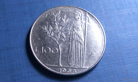 100 лир 1968. Италия.
