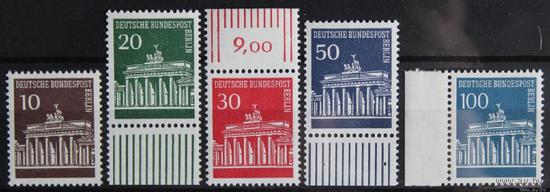 Бранденбургские ворота, Германия (Берлин), 1966 год, 5 марок **