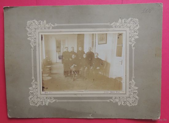 Фото большое "Преподаватели царского артеллерийского училища", до 1917 г. (17*12 см без паспарту)