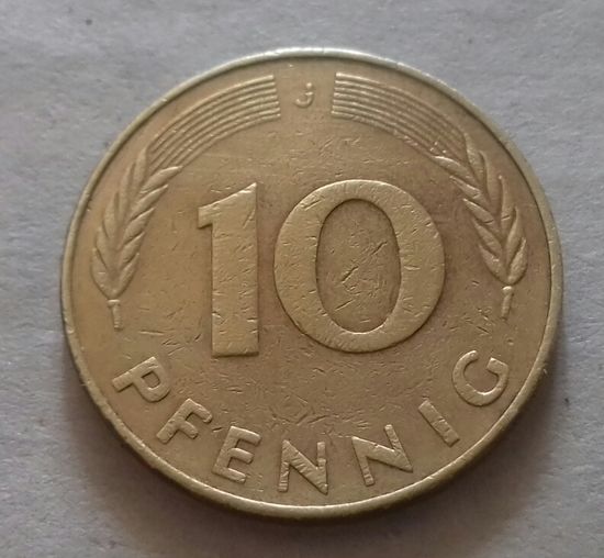 10 пфеннигов, Германия 1978 J