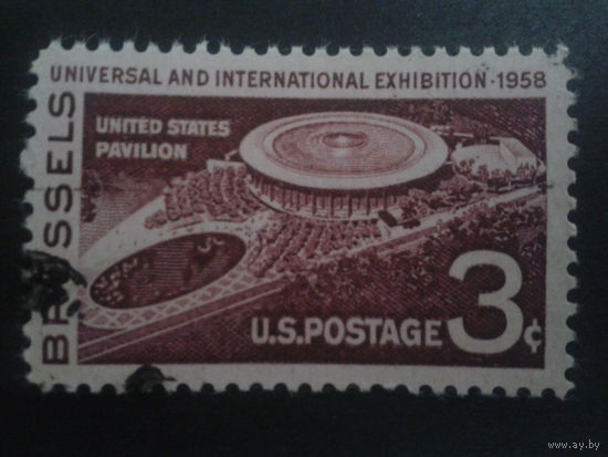 США 1958 павильон США на выставке в Брюсселе