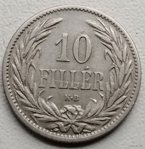 Венгрия 10 филлер 1895