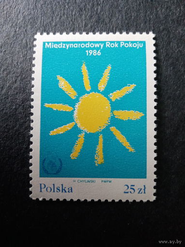 Польша 1986. Международный год спокойного солнца