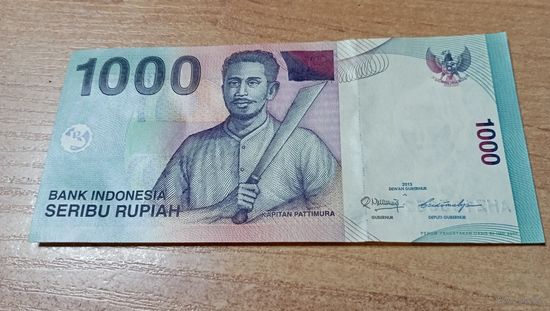 1000 рупий 2013г. Индонезии с  рубля**5352