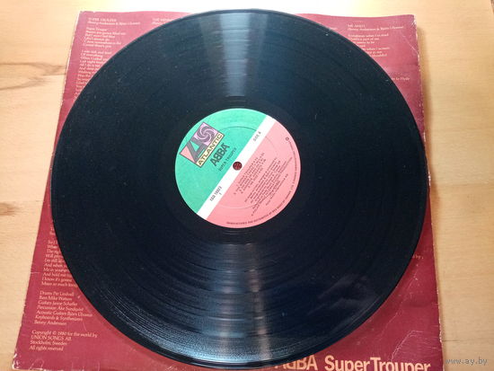 Пластинка. ABBA Super Trouper, 1980, stokholm, Sweden