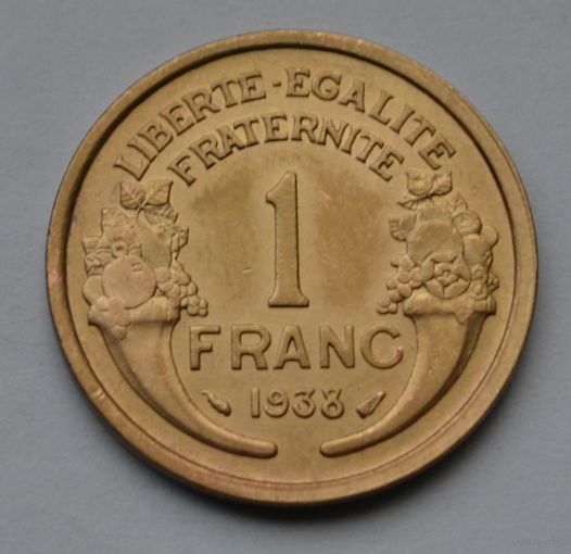 Франция, 1 франк 1938 г.