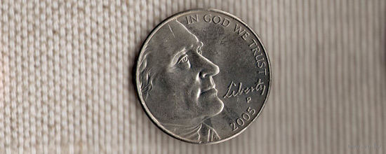 США 5 центов 2005 P/океан(Ab)