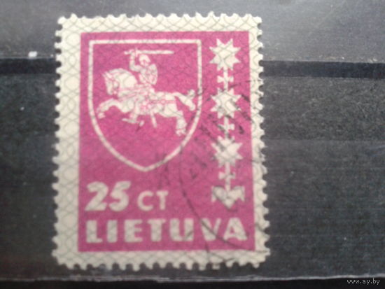 Литва, 1937, Стандарт, герб, 25ст